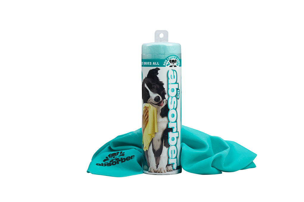 Teal Dog Lovers Towel- 17 in x 27 in The Absorber