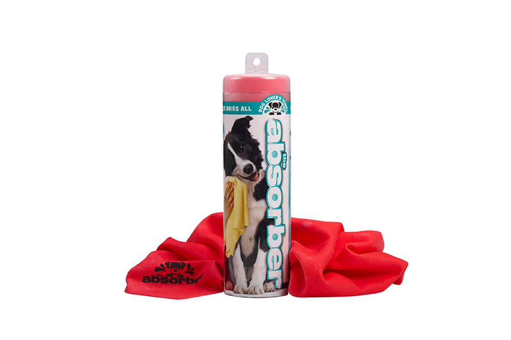 Red Dog Lovers Towel- 17 in x 27 in The Absorber
